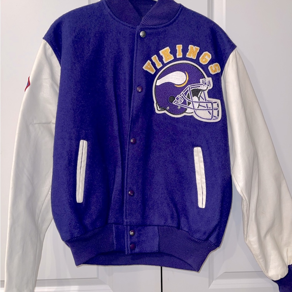 Vintage Minnesota Vikings Football Team Letterman Jacket